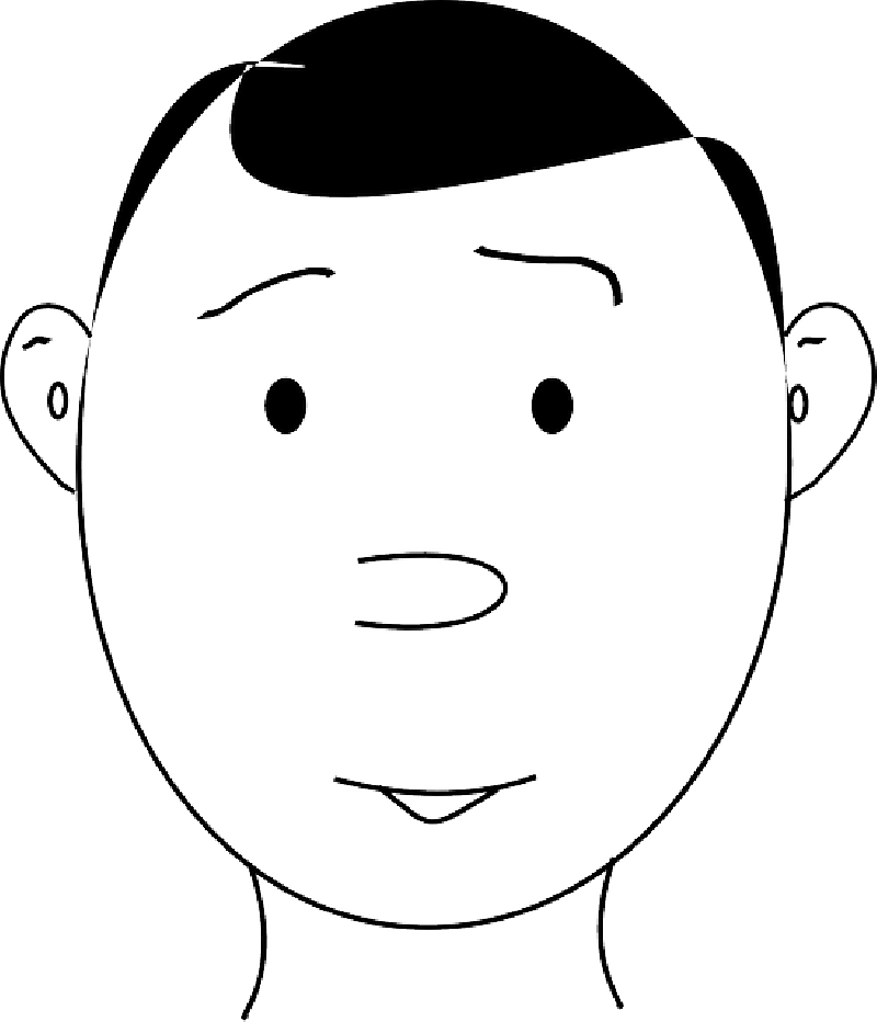 HEAD, BLACK, PART, OUTLINE, DRAWING, PEOPLE, BOY, MAN - Public ...