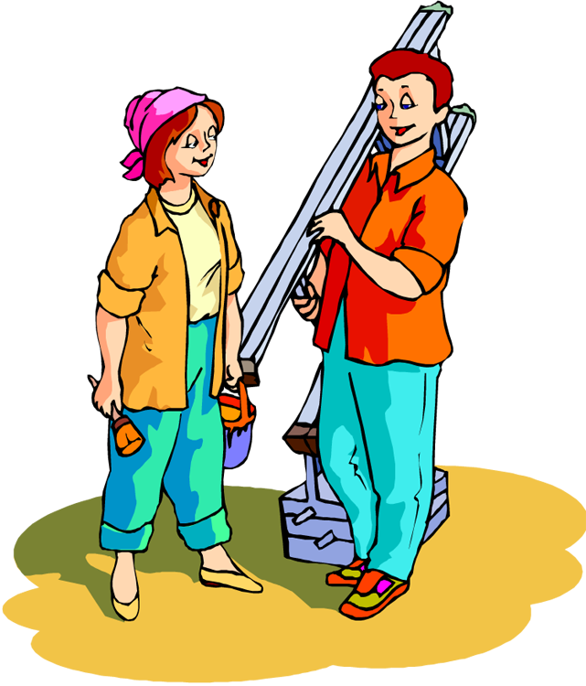 Clipart images of people helping others