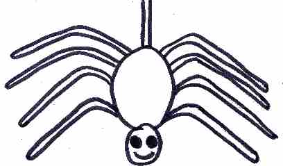 Spider Clip Art Coloring Page - ClipArt Best