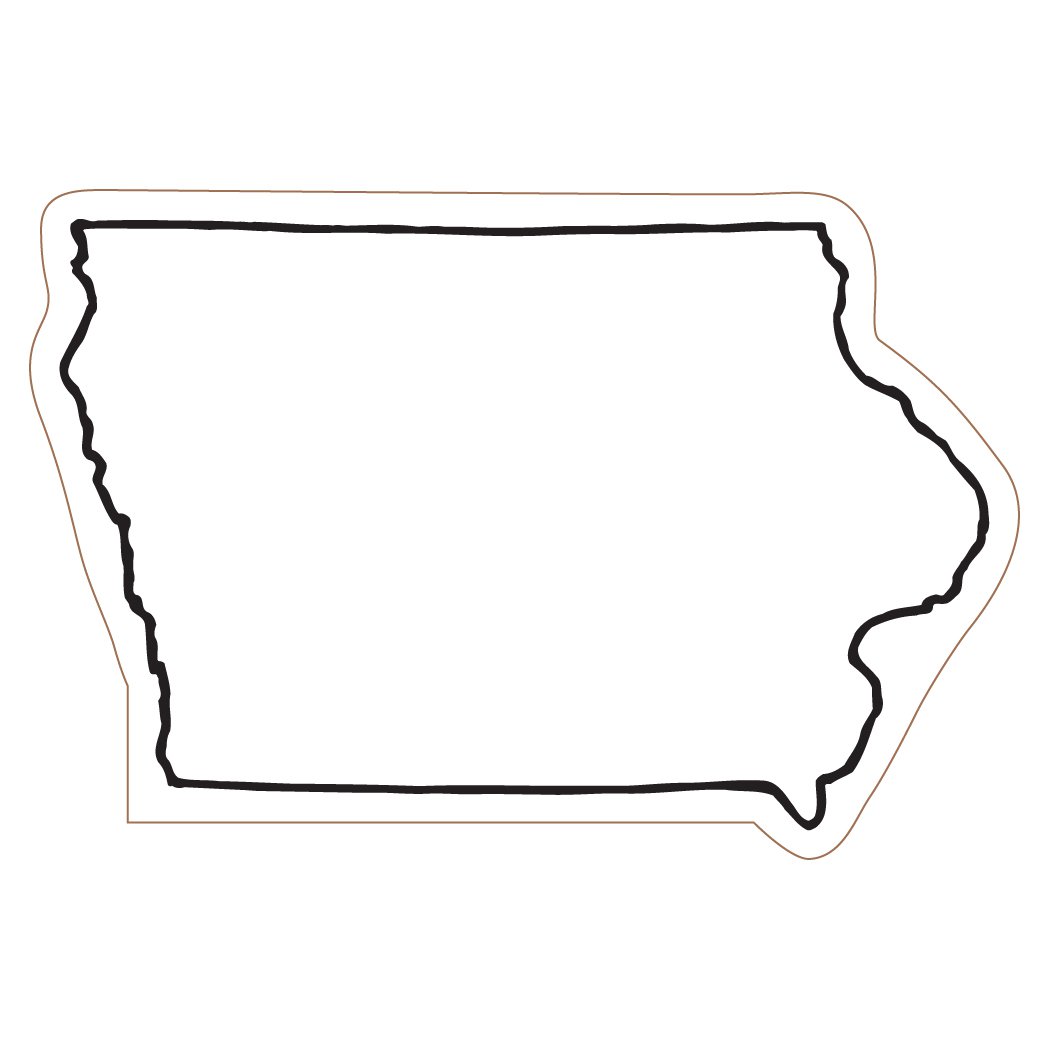 Iowa outline clipart