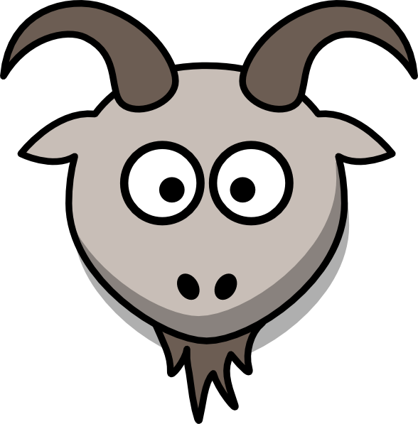 Goat Cartoon Head Clip Art - vector clip art online ...