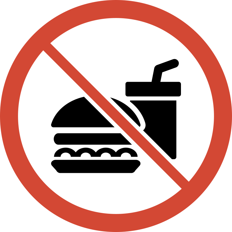 Free Clipart: No Food or Drink Sign | Food
