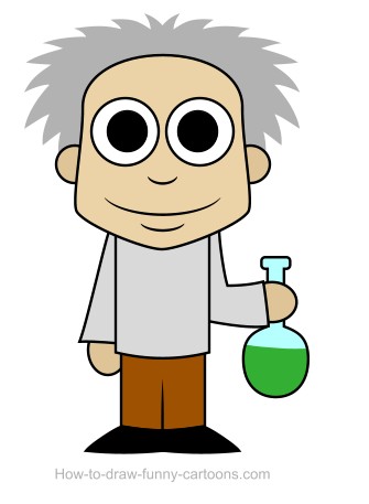 Scientist drawing (Sketching + vector)