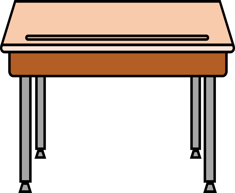 Clipart - student desk