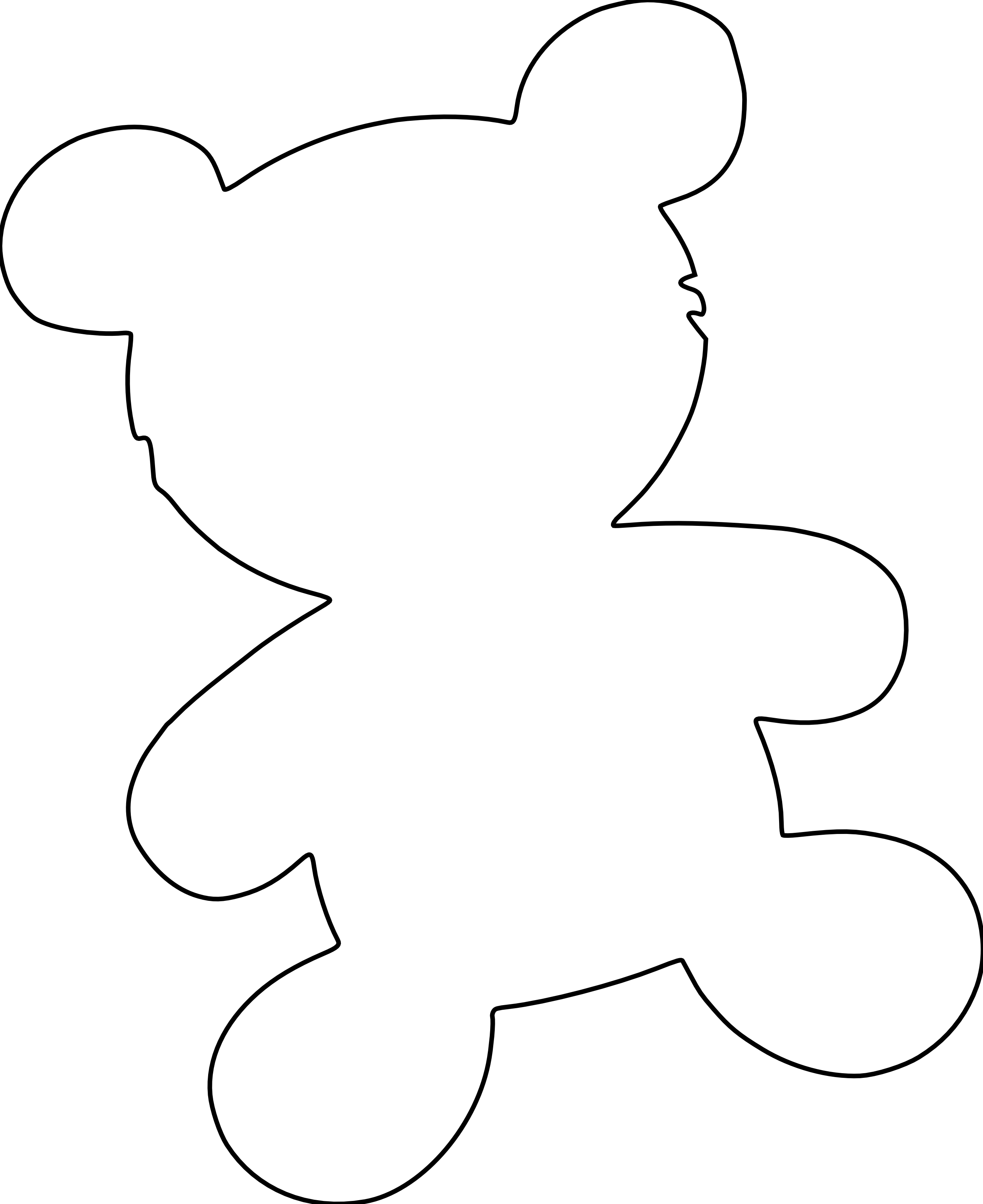 free black and white teddy bear clip art - photo #41