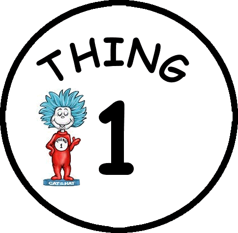 Thing 1 And 2 Shirts Clipart