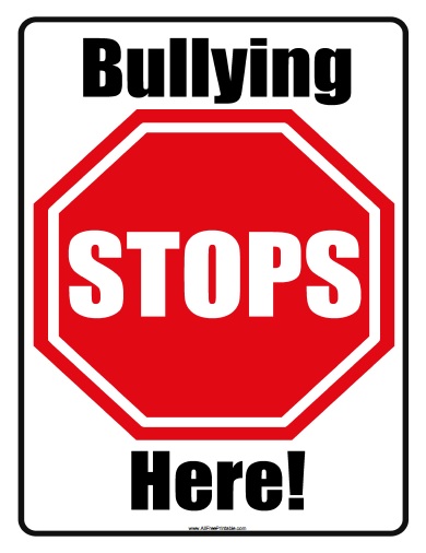 Bullying Stops Here Sign - Free Printable - AllFreePrintable.com