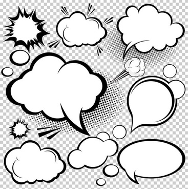 Cartoonstyle mushroom cloud dialog 05 vector Free vector in ...