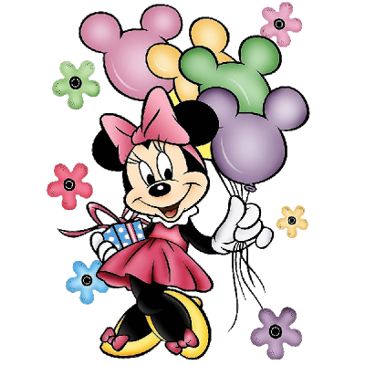 Minnie mouse happy birthday clipart