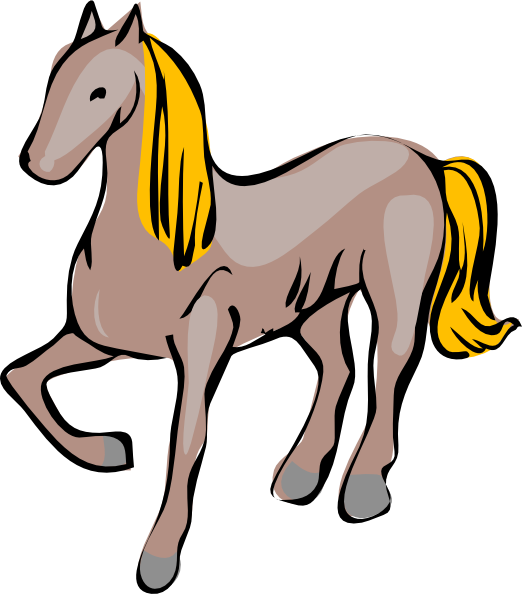 Cartoon Horse Clip Art - vector clip art online ...