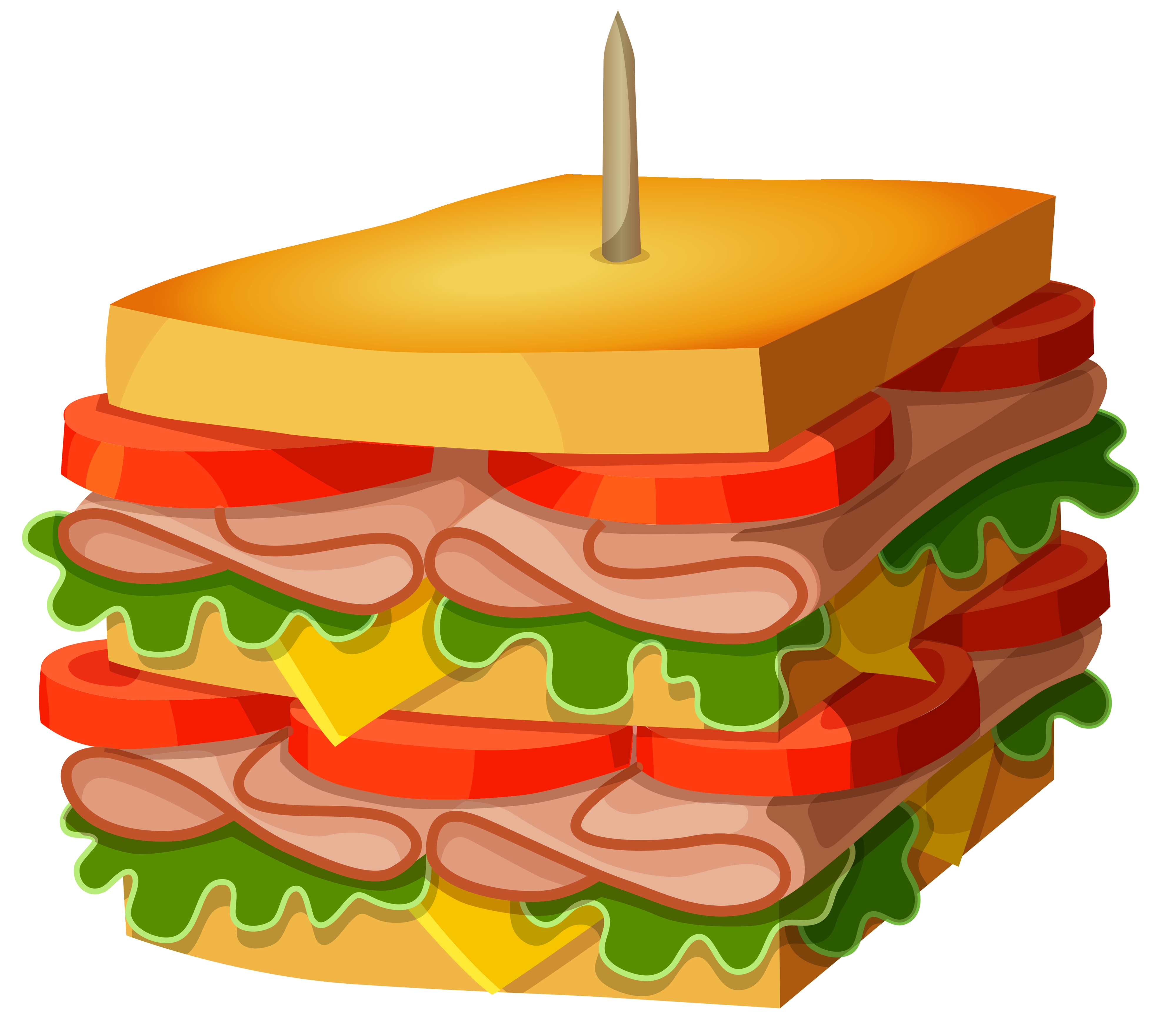 Huge Sandwich PNG Vector Clipart Picture