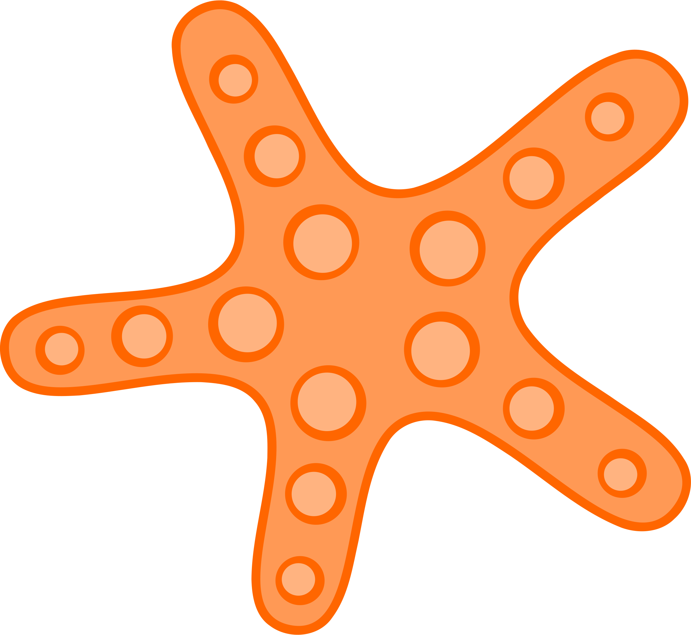 Clip art star fish
