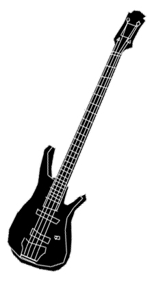 Bass Guitar Stencil