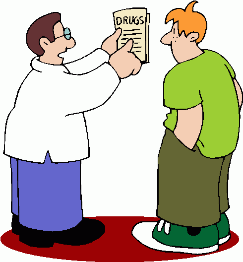 Nurse teaching patient clipart