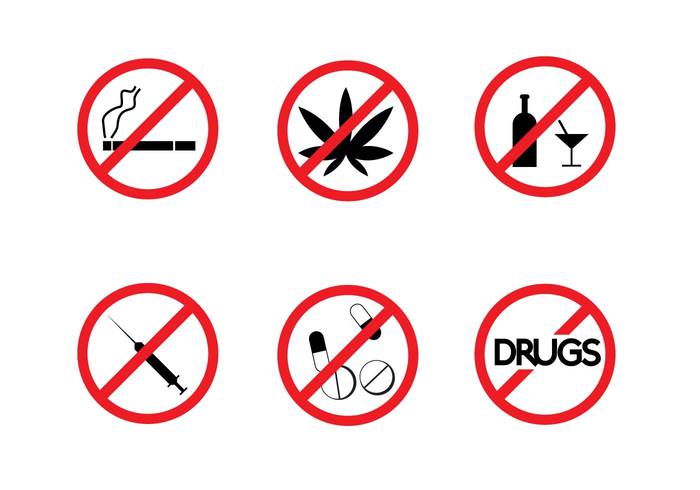 Free No Drugs Signs Vector - Download Free Vector Art, Stock ...
