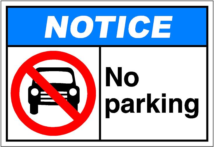 No parking clipart