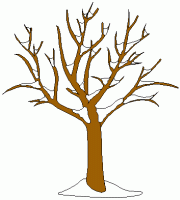 Winter tree clip art