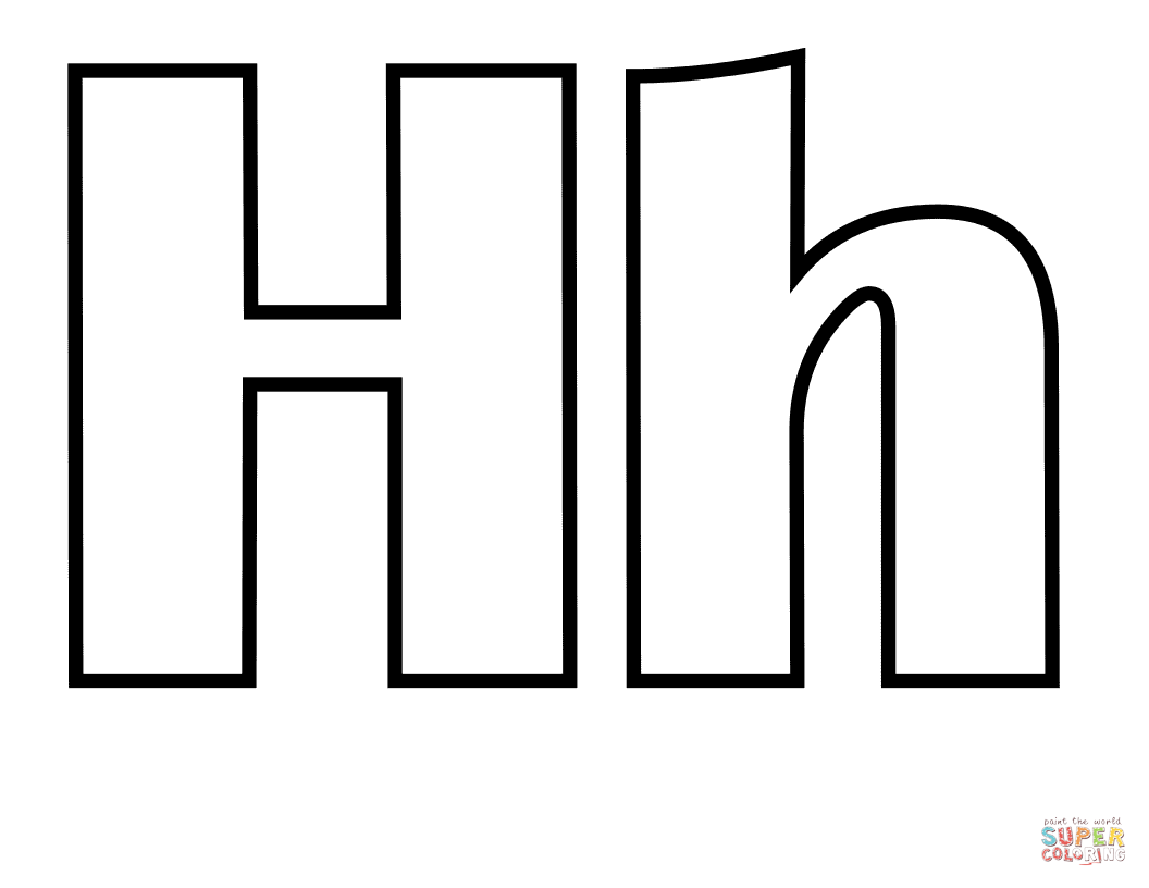 Letter H coloring pages | Free Coloring Pages