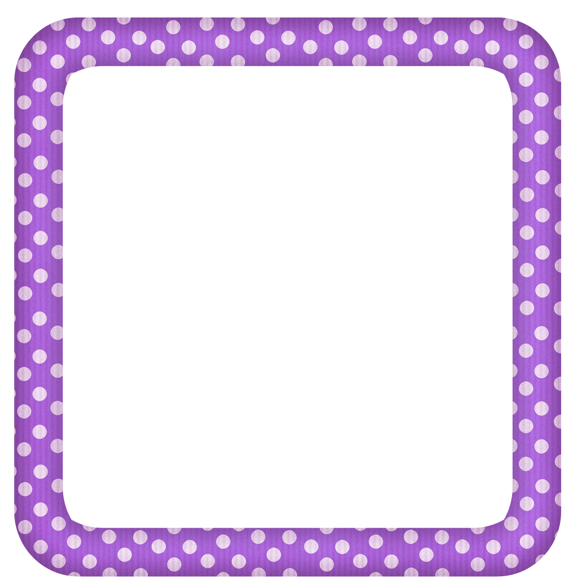 Purple Large Transparent Dotted Photo Frame