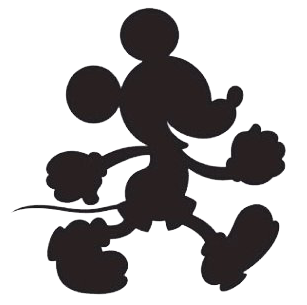 Mickey mouse silhouette clipart png