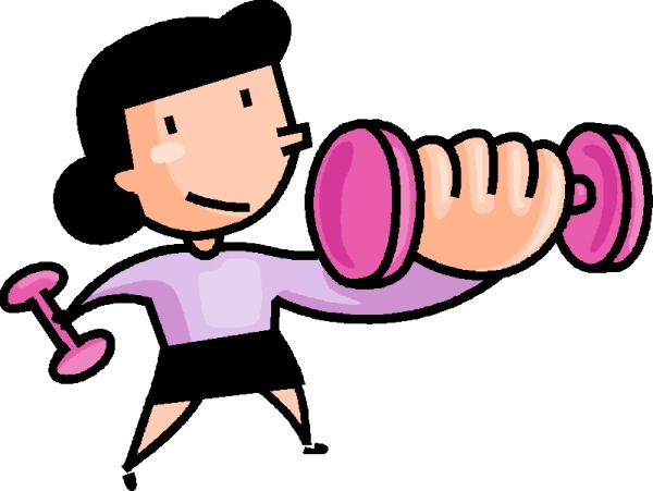 Working Out At The Gym Clipart