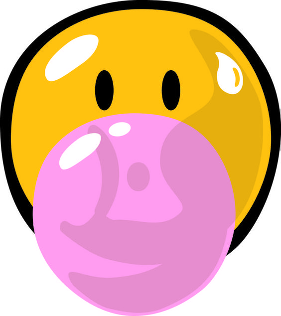 Pink, Smileys and Bubbles