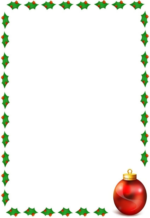 Free christmas thin border clear background clipart