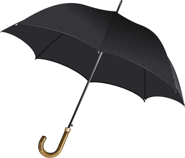 Black umbrella clipart