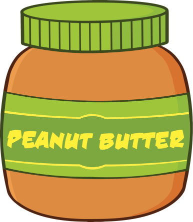 Cartoon Of A Peanut Butter Jar Clip Art, Vector Images ...