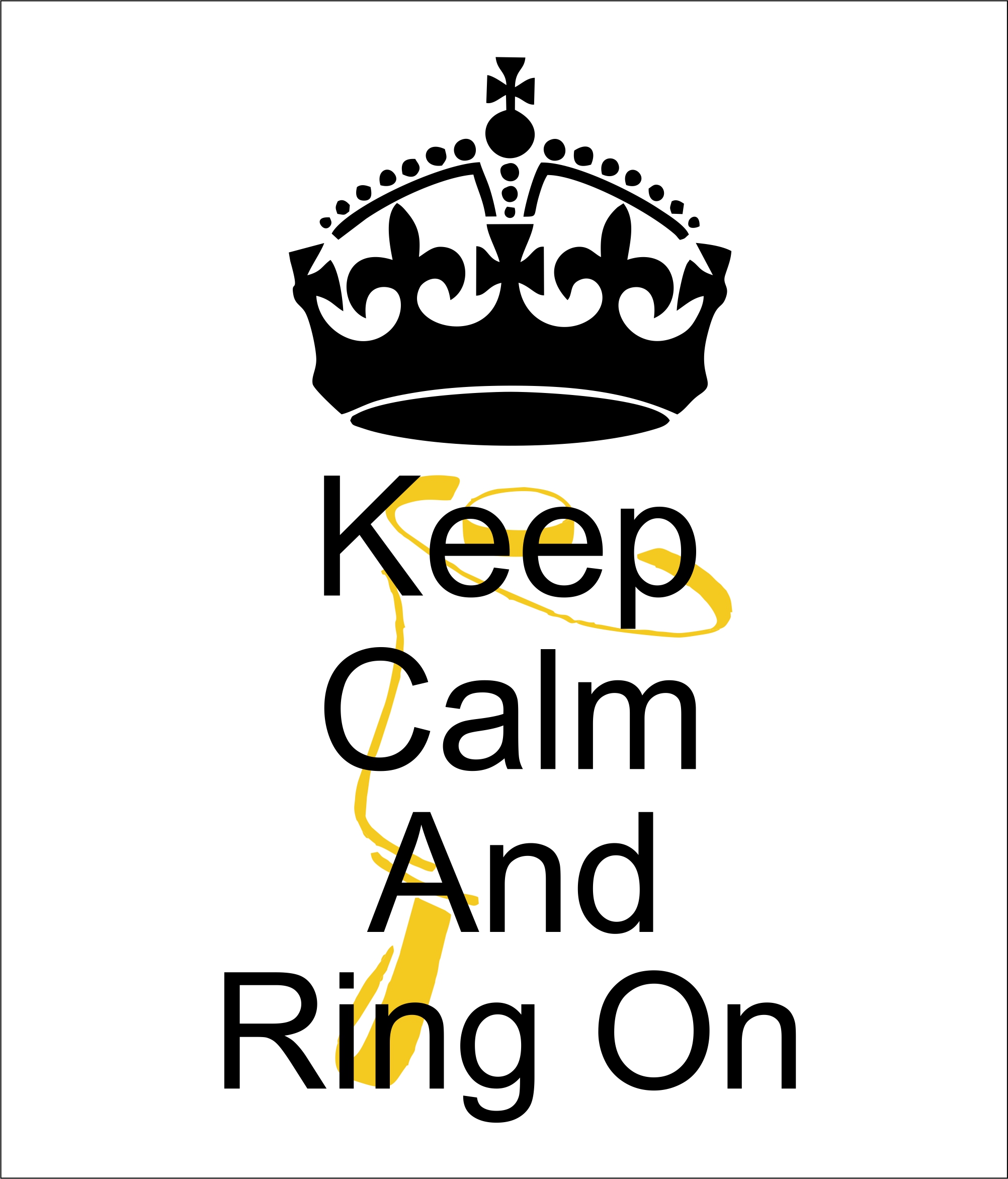 Keep Calm and Ring on T-Shirts, V-Neck & Hoodies – Third Bell on ...