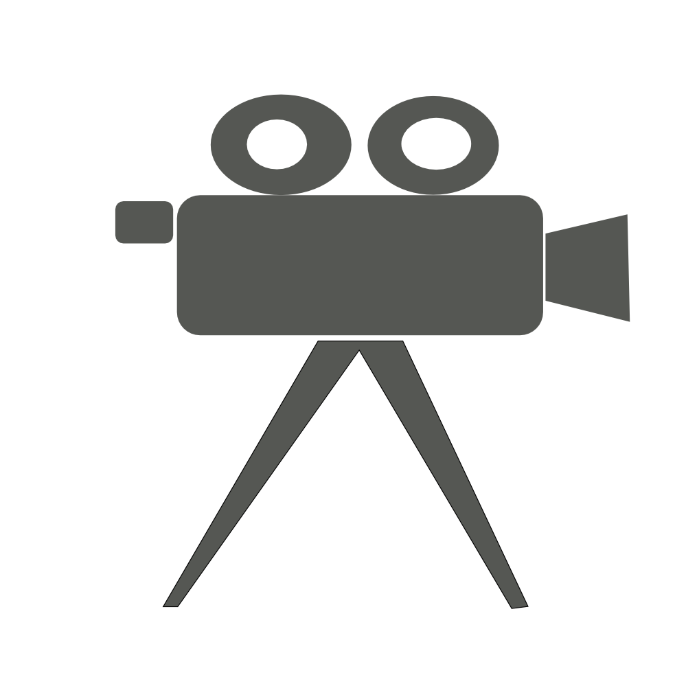 Video camera logo clipart