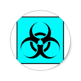 Blue Biohazard Symbol Craft Supplies | Zazzle