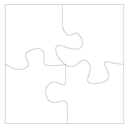 Best Photos of 4 Piece Jigsaw Puzzle Template - 4 Piece Puzzle ...