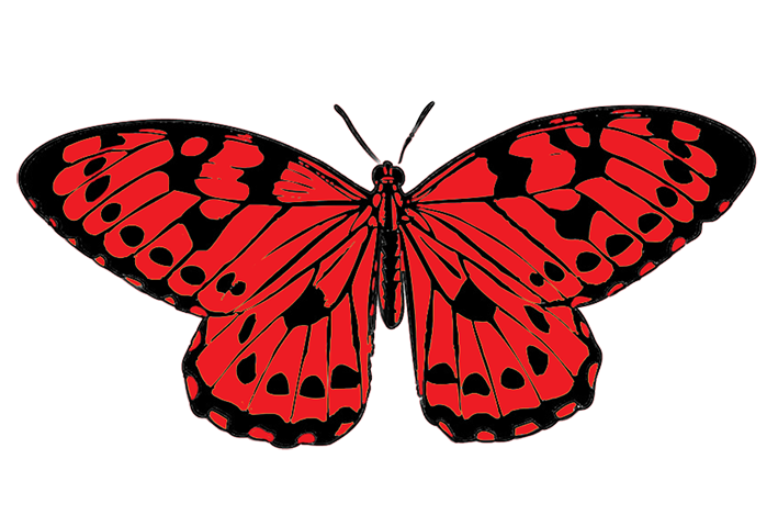 Red Butterfly Clip Art – Clipart Free Download