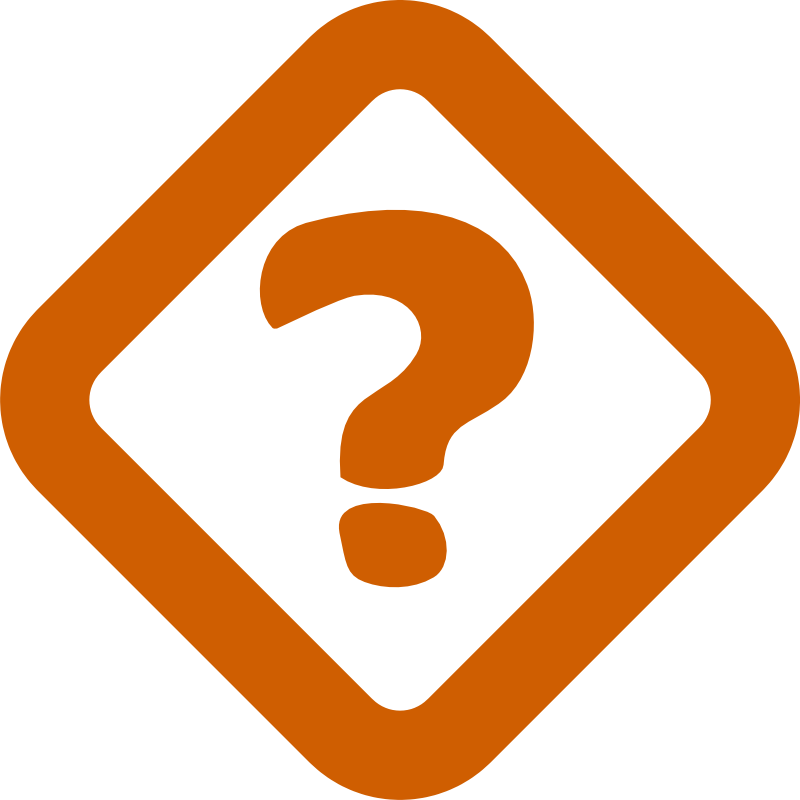 Orange Question Mark