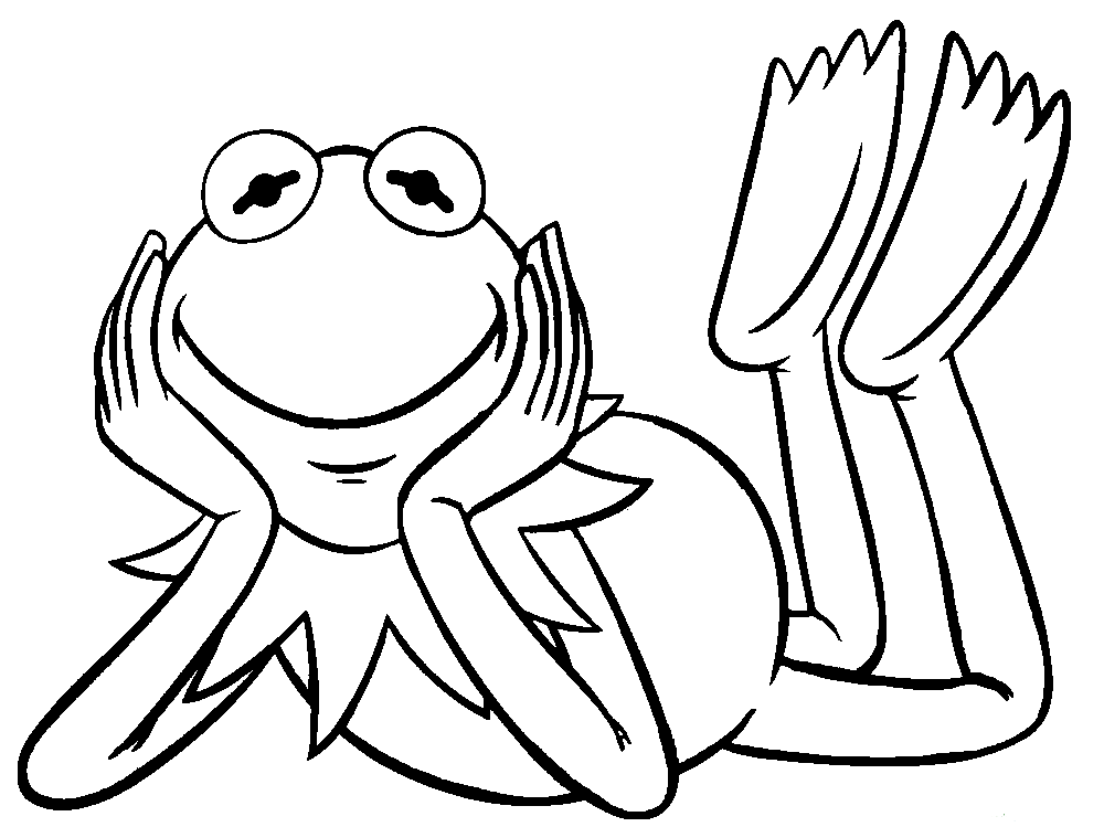 printable frog coloring pages. kermit the frog coloring page. the ...