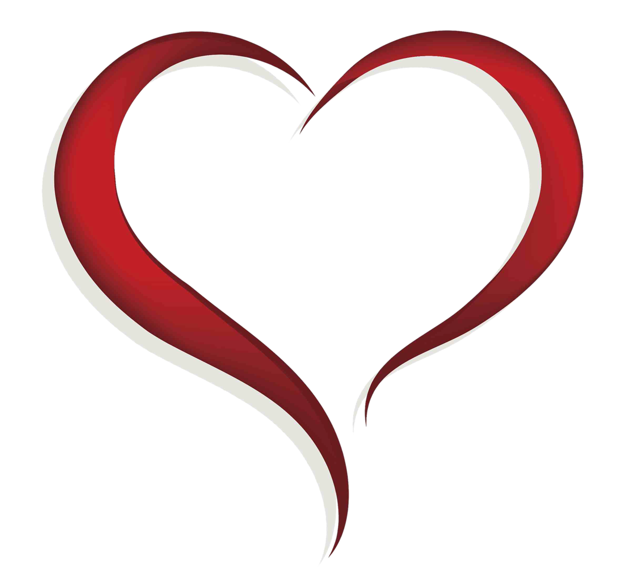 Heart outline clipart png