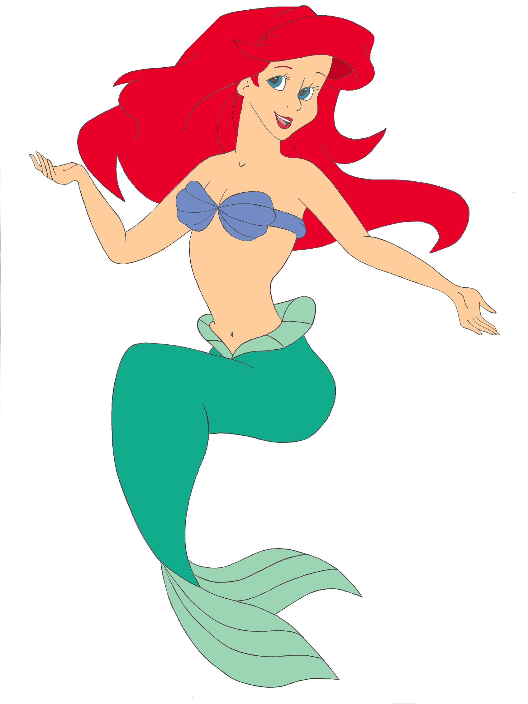 Cartoon mermaid clipart free clip art images image 4 - Clipartix