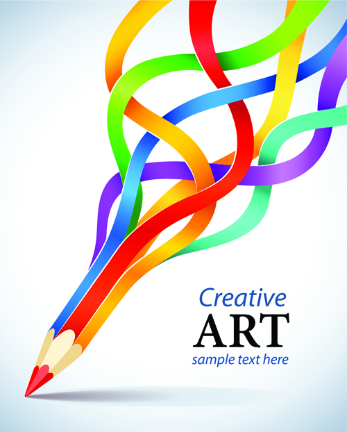 Set of concept background art design vector 05 Vector Background