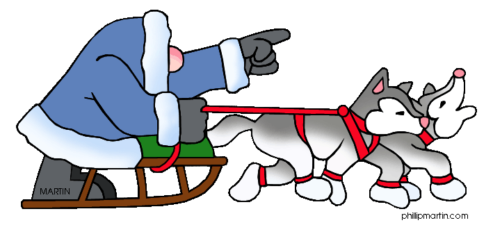 dog mushing clipart - photo #19