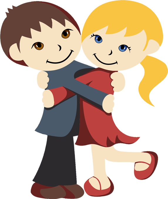 Cartoon Hug Clipart - Cliparts and Others Art Inspiration