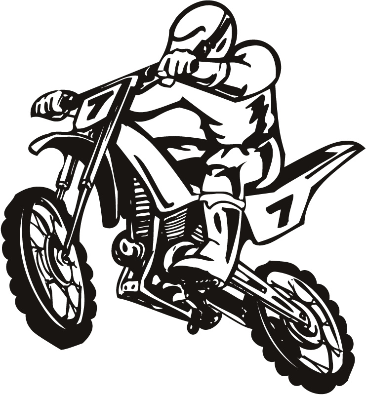 Dirt bike clipart free