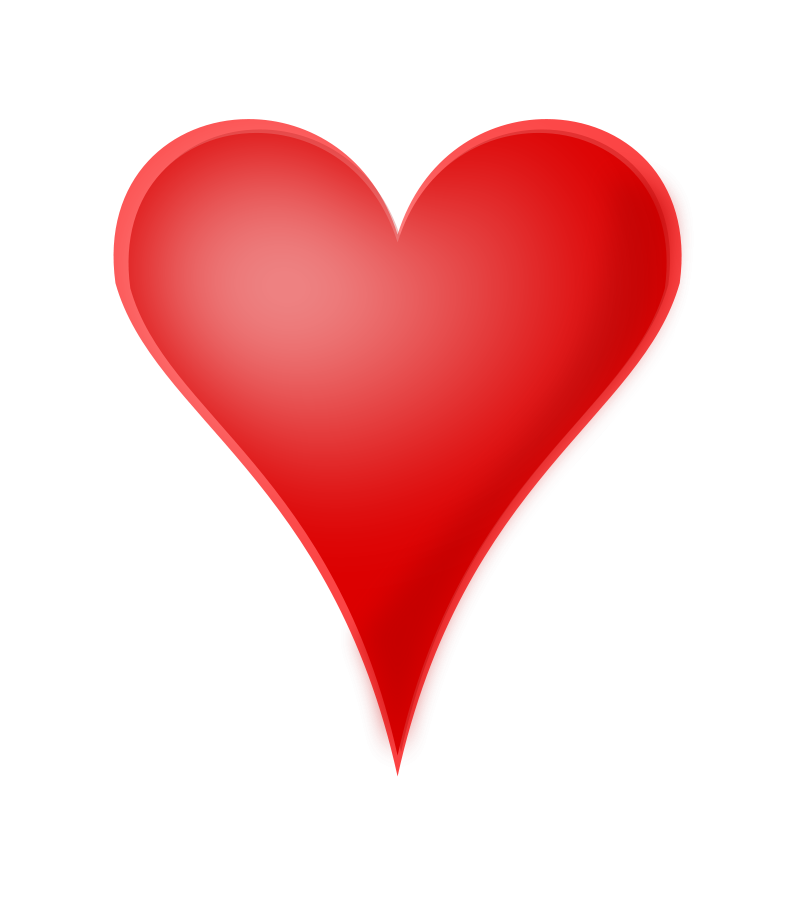 red heart vector – Clipart Free Download
