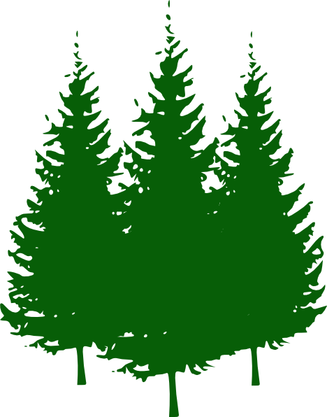 491 views Pine trees clip art