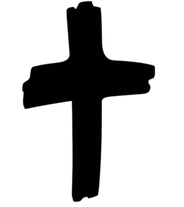 Black cross clip art
