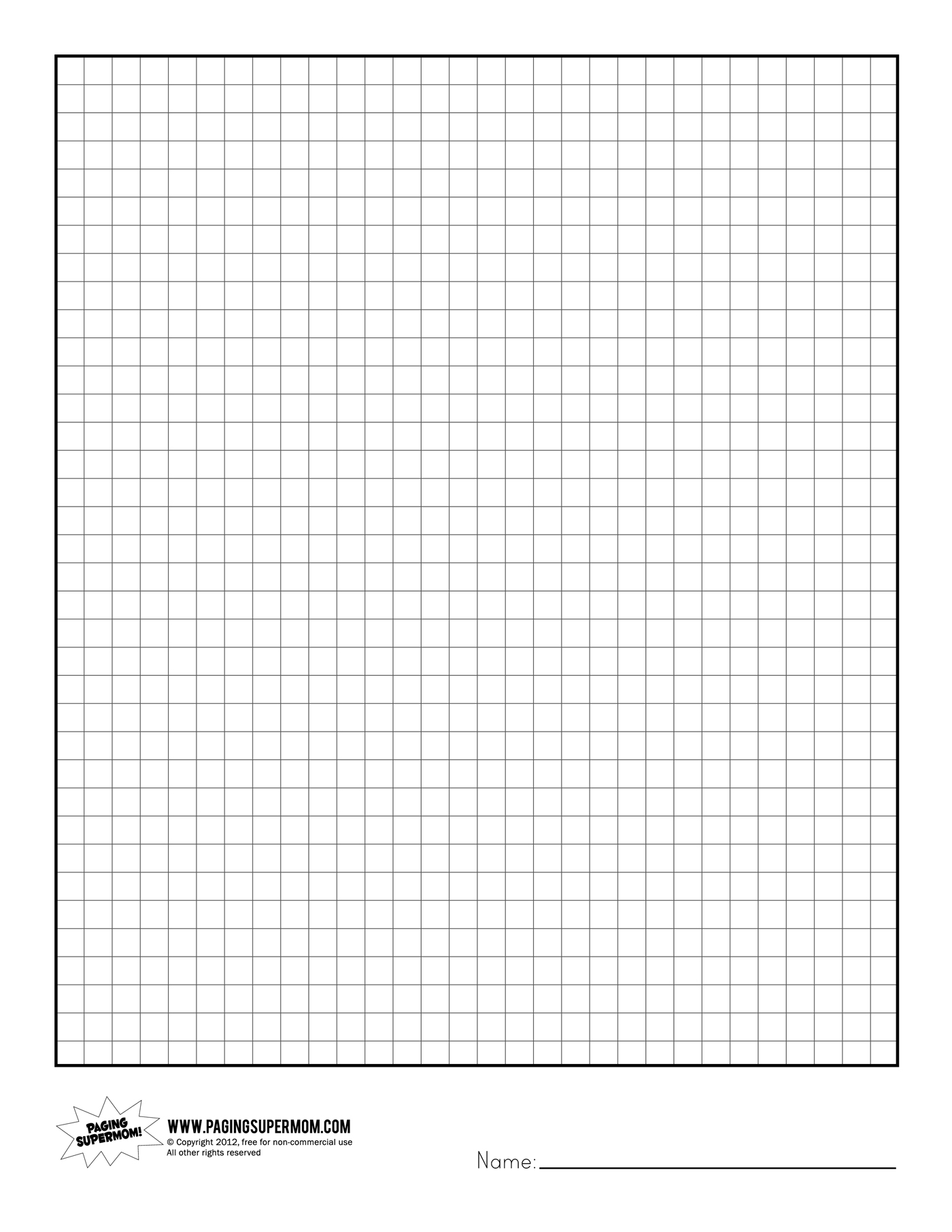 Graph Paper Printable | testoxplode.com