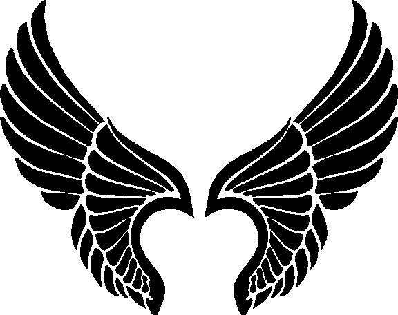 Angel Wing Stencil | Free Download Clip Art | Free Clip Art | on ...