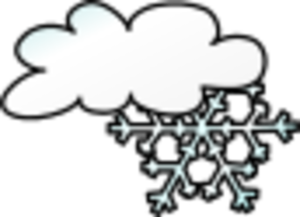 Weather Symbols Snow Storm - vector Clip Art