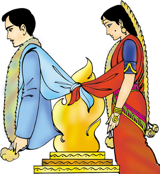 Hindu wedding cliparts