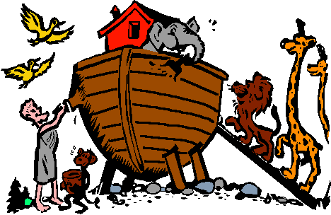 Noah and the ark story clipart
